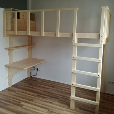 Stabile Hochbetten und Hochetagen nach Maß für Erwachsene und Kinder
