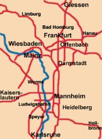 Mein Arbeitsbereich ist das Rhein-Main-Neckargebiet und Umgebung
